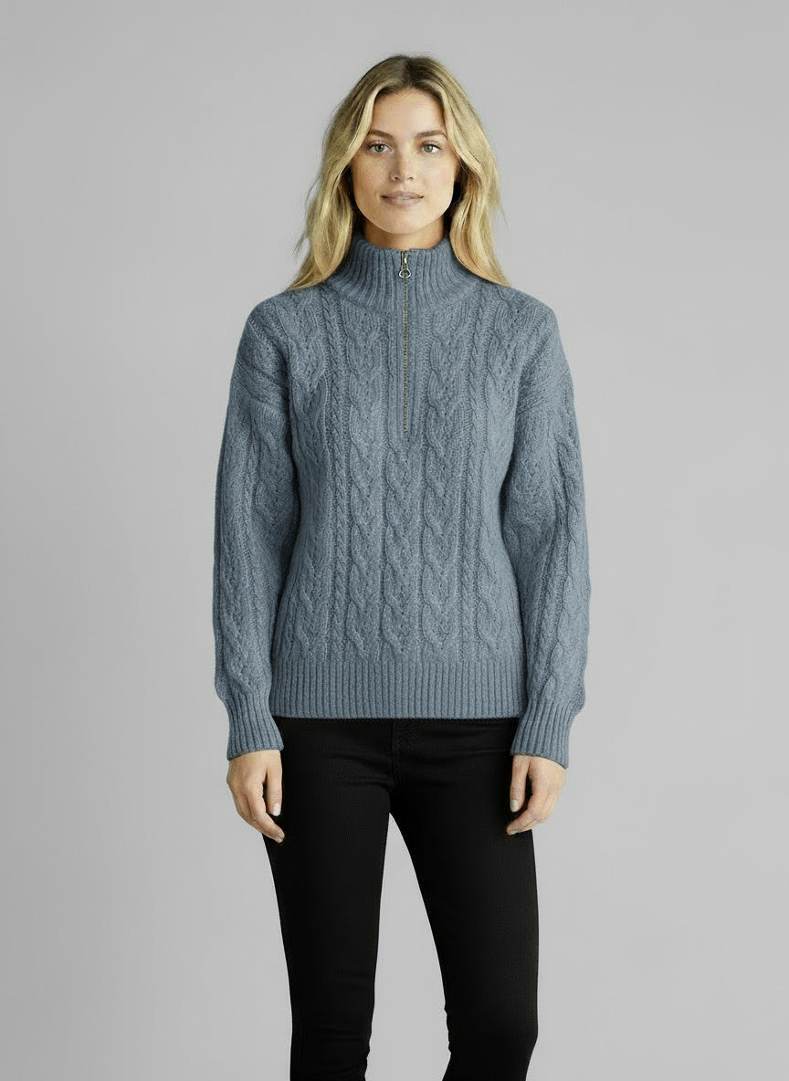Amy Sweater with Zipper 2