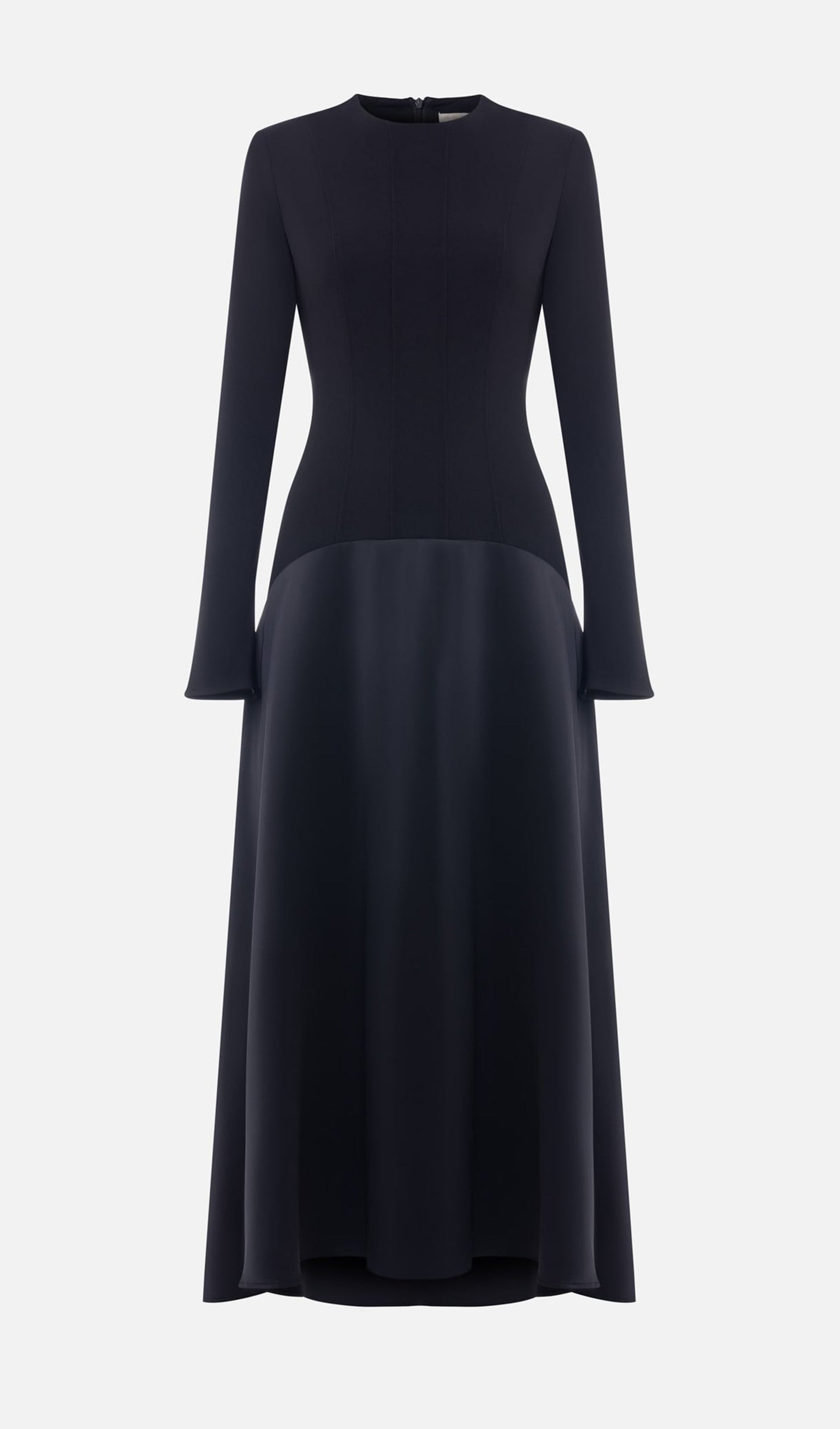 Knitted Satin Maxi Dress