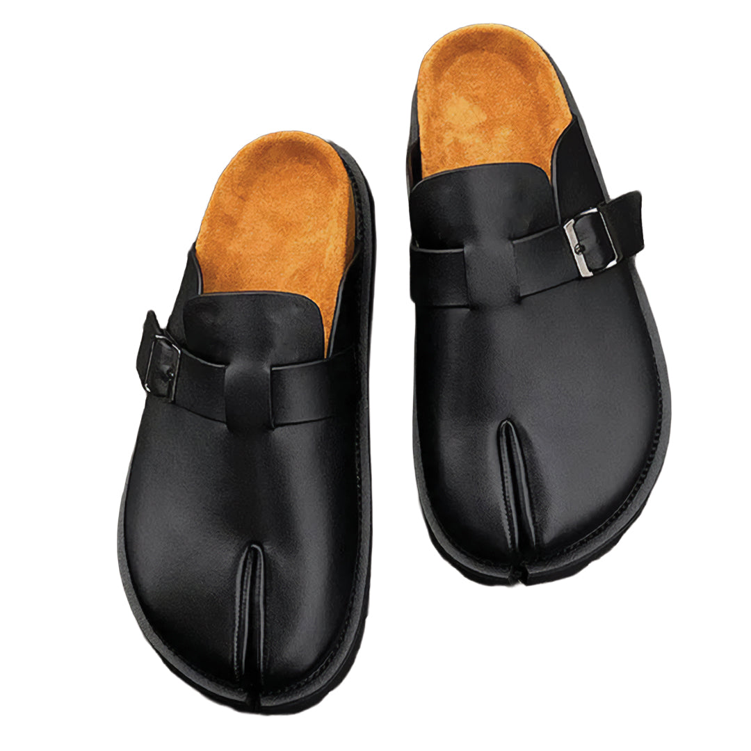 ARIA TABI BUCKLE MULES
