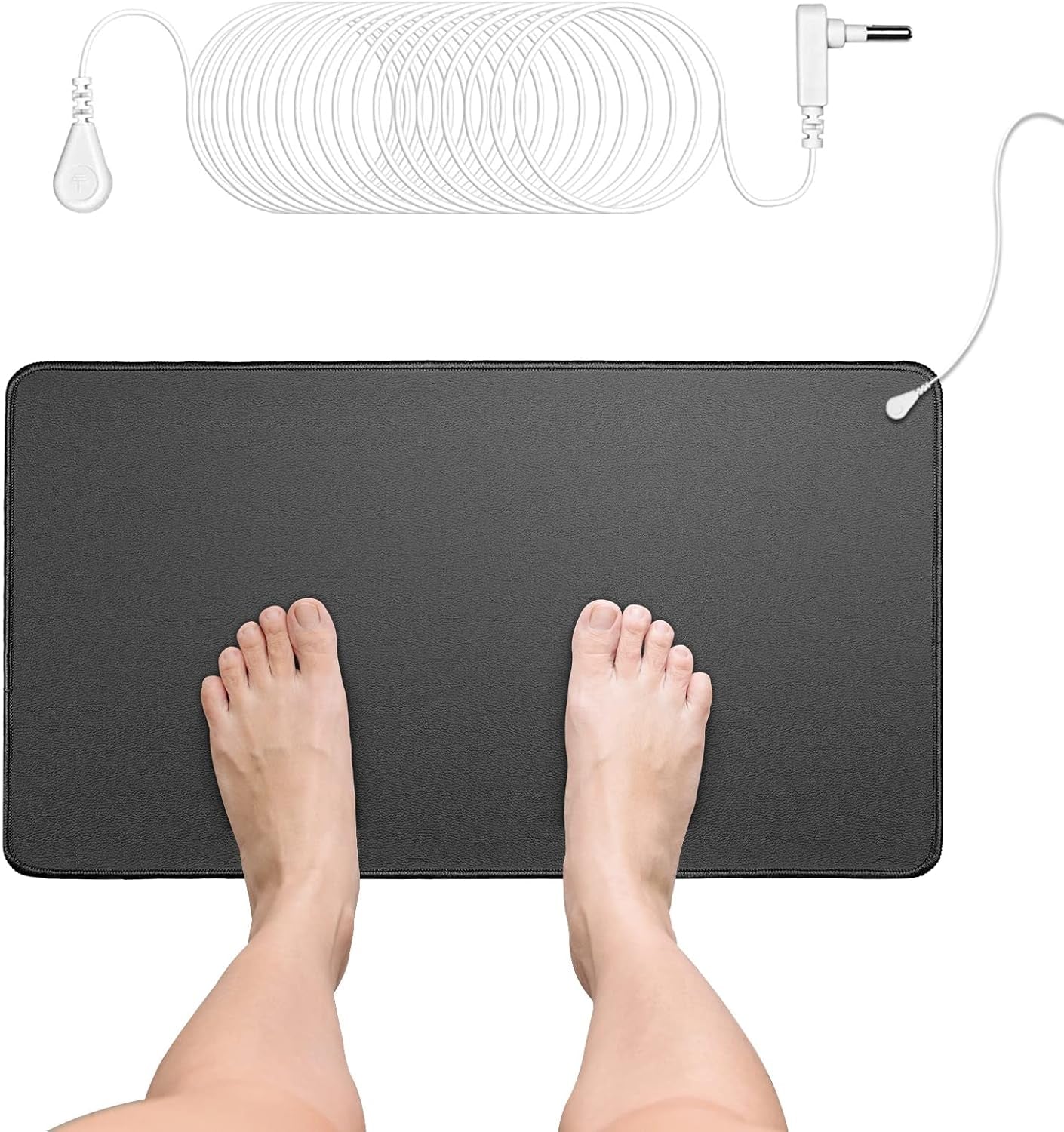 Experience Ultimate Comfort and Wellness with Our Grounding Mat and 15Ft Grounding Cord - Perfect for Sleep, Work, and Pets (23.6 x 13 inches)
