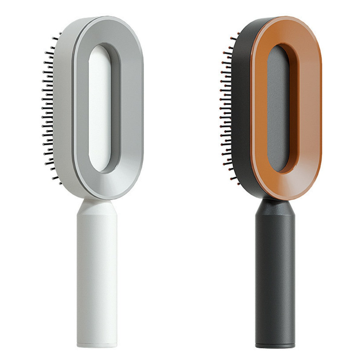 Self-Cleaning Hair Brush for Women – Anti-Static, Scalp Massage, Hair Loss Prevention