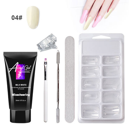 Painless Extension Gel Nail Art Without Paper Holder