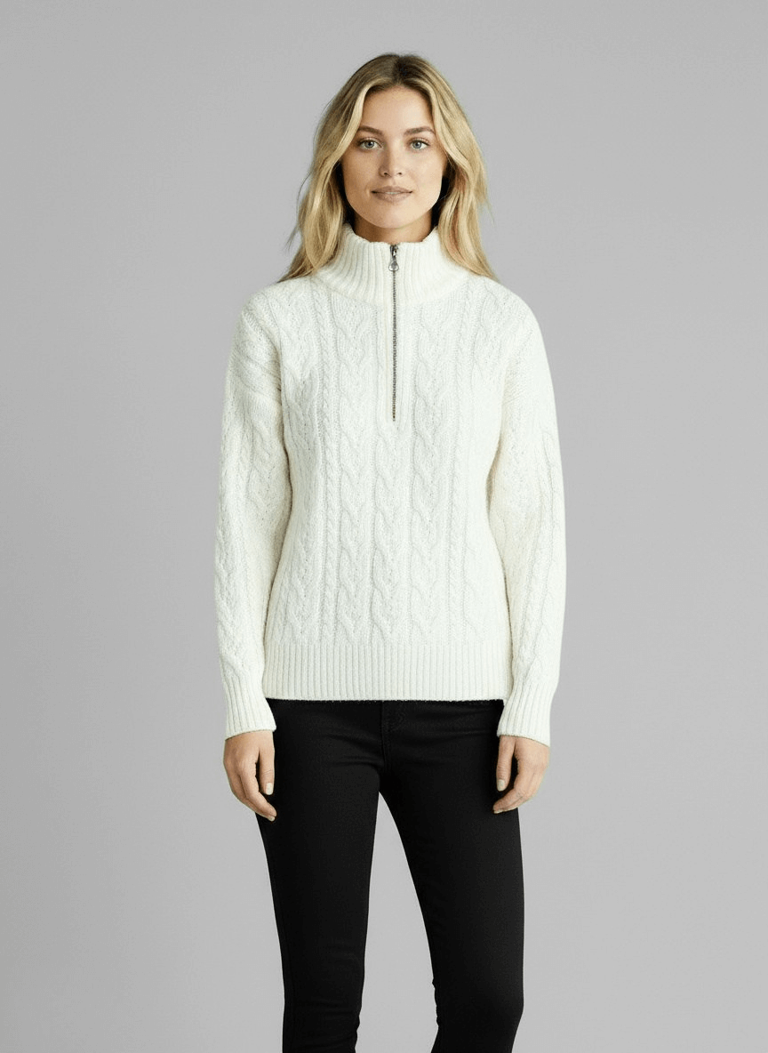 Amy Sweater with Zipper 2