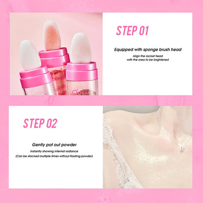 Fairy Highlight Pat Powder Brightening Pearlescent Full Body Contouring Powder Natural Three-Dimensional Contouring