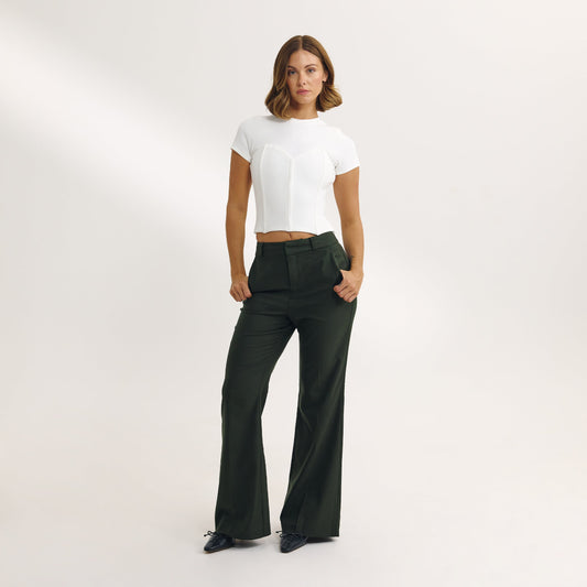 Corset T-Shirt - Off White