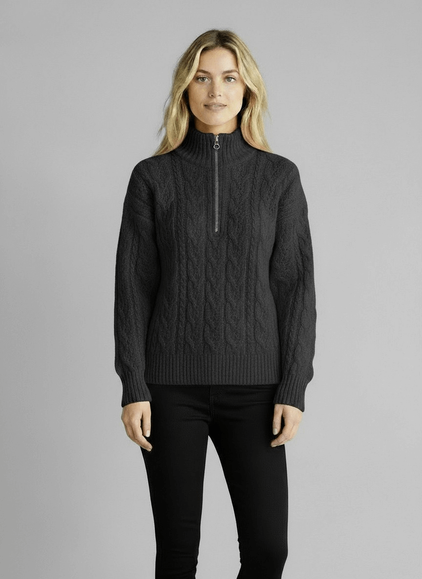 Amy Sweater with Zipper 2