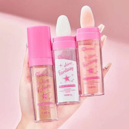 Fairy Highlight Pat Powder Brightening Pearlescent Full Body Contouring Powder Natural Three-Dimensional Contouring