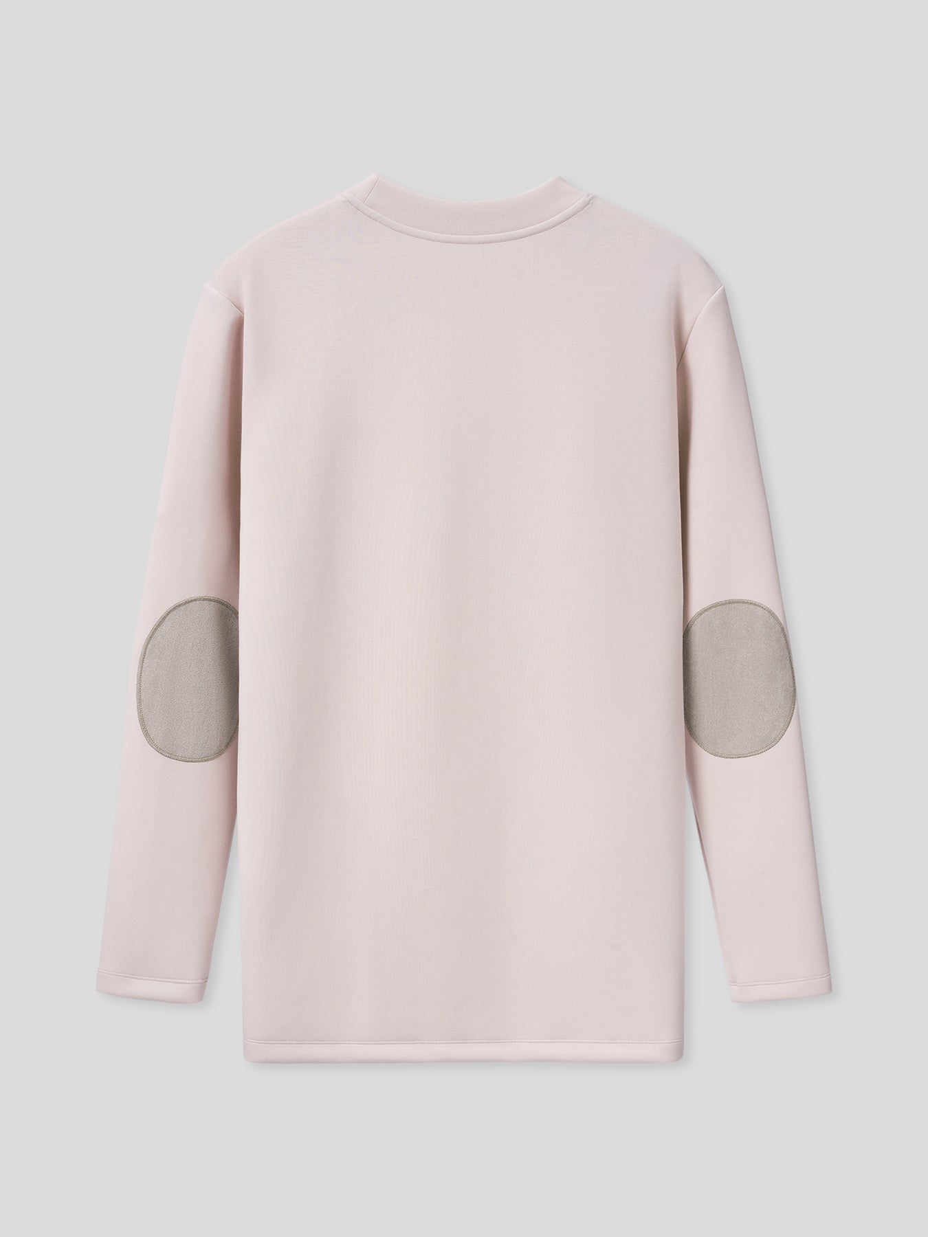 Modal Blend Elbow Patch Long Sleeve Tee:Slim Fit