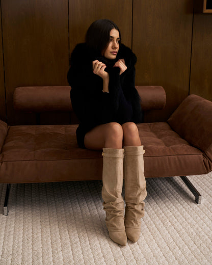 Lavista Slouchy Suede knee high boots