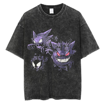 Vintage Washed "Ghosts" Oversized Tee