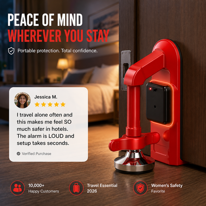 Portable Security Door Stopper Lock with Alarm