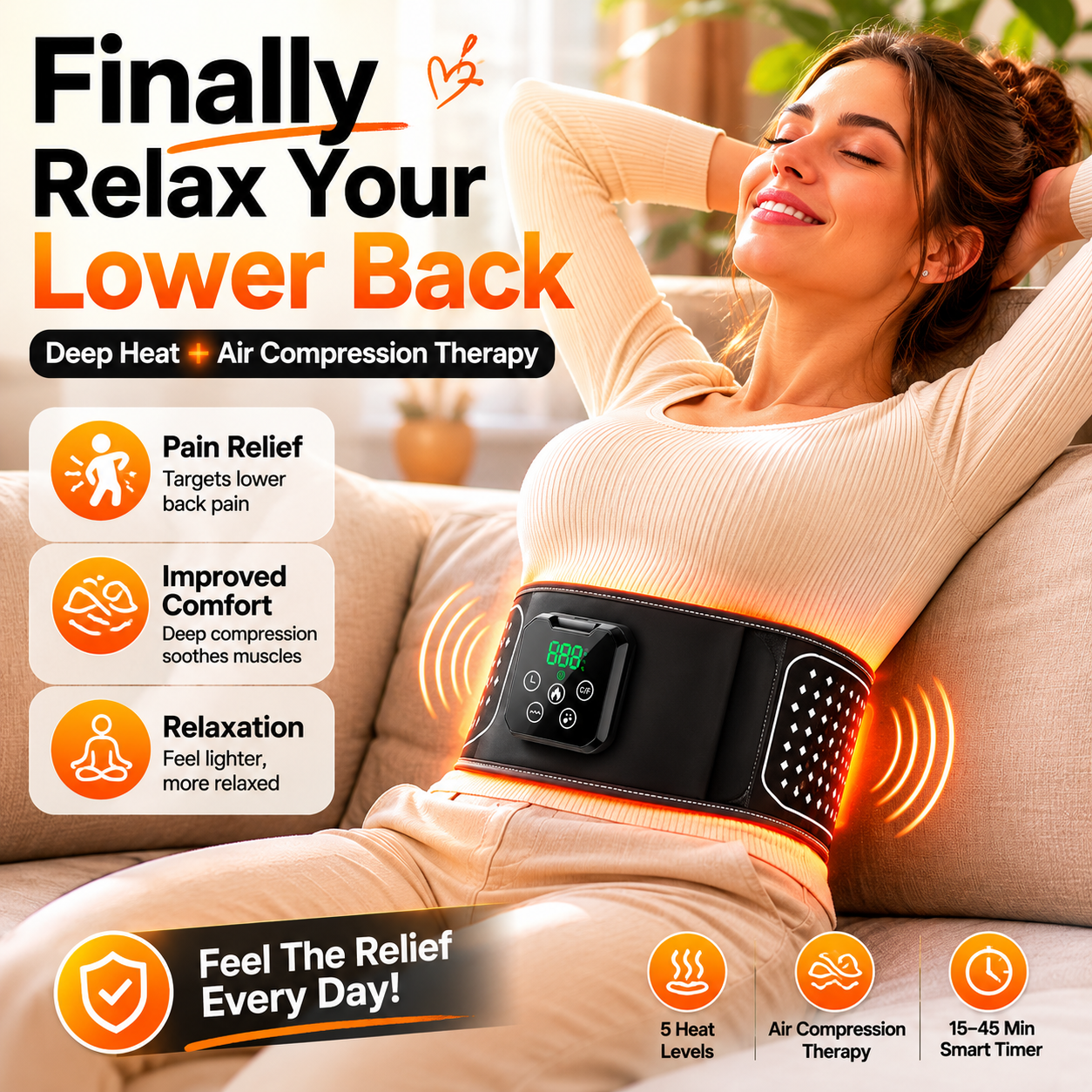 ComfortPro Smart Lumbar Therapy Belt