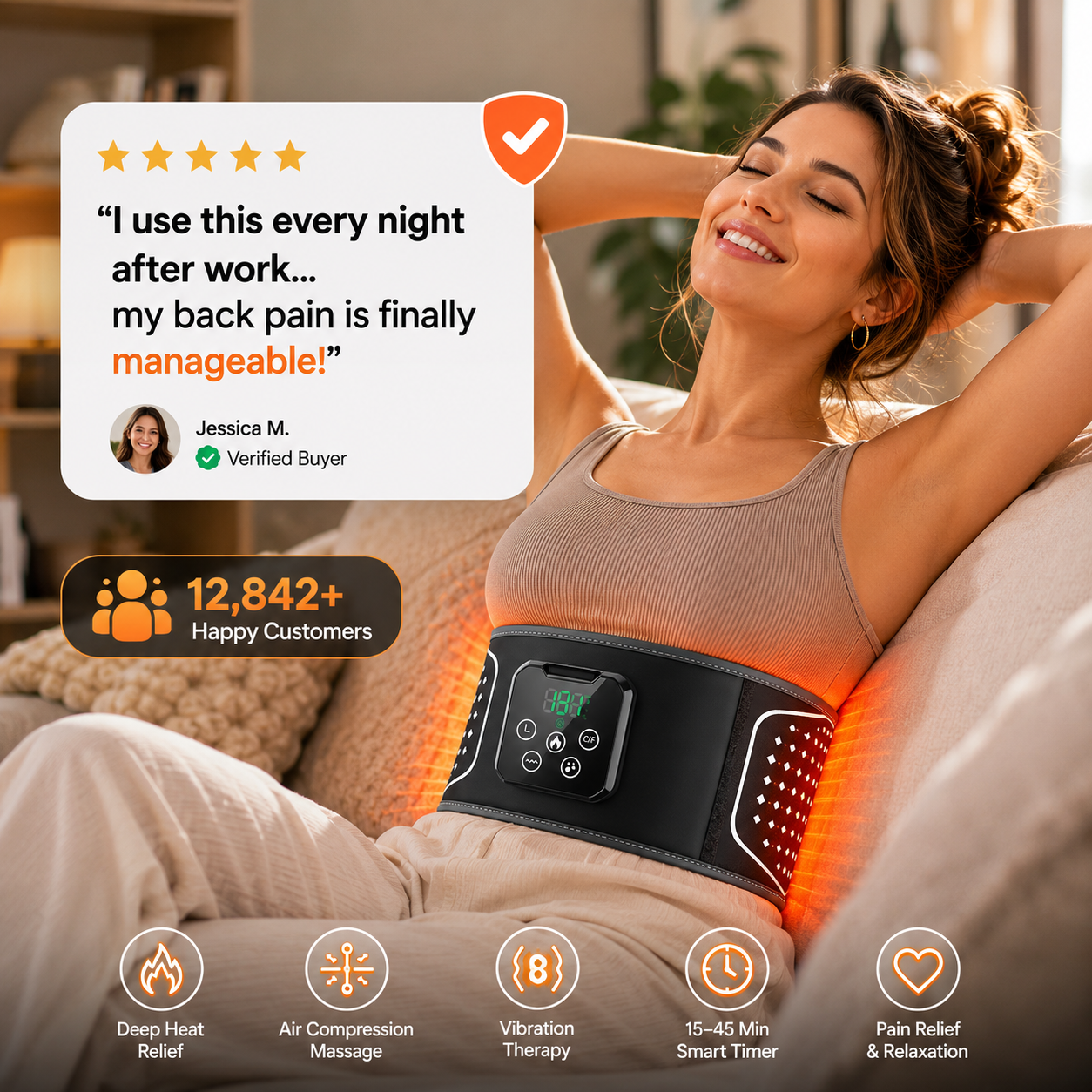 ComfortPro Smart Lumbar Therapy Belt
