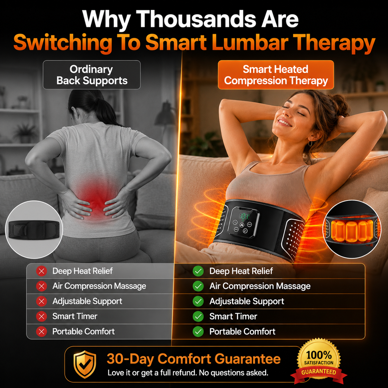 ComfortPro Smart Lumbar Therapy Belt