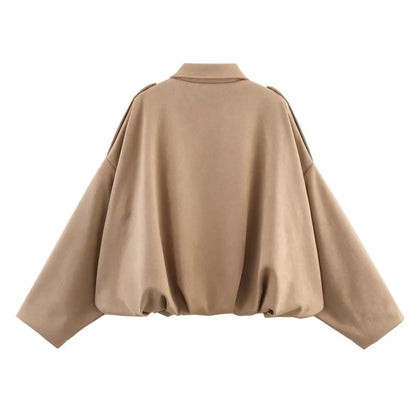 Luna Luxe Oversized Bomber Jacket