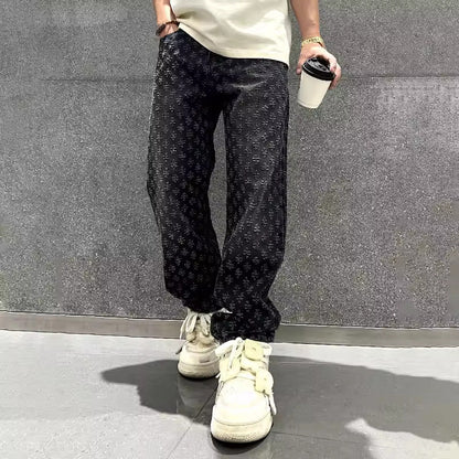 ORION JACQUARD DENIM JEANS