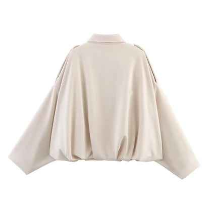 Luna Luxe Oversized Bomber Jacket