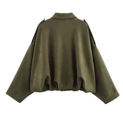 Luna Luxe Oversized Bomber Jacket