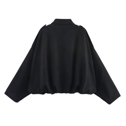 Luna Luxe Oversized Bomber Jacket