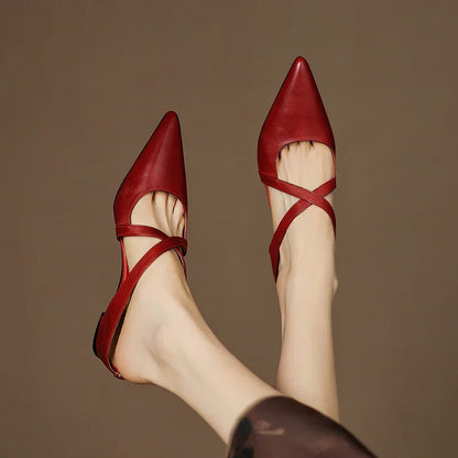 Helene Genuine Leather Mules