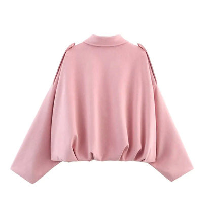 Luna Luxe Oversized Bomber Jacket