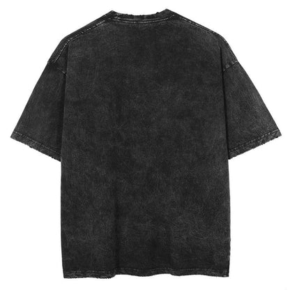 Vintage Washed "Ghosts" Oversized Tee