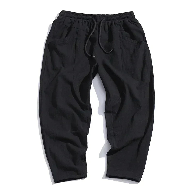 Kyoto Linen Cropped Pants