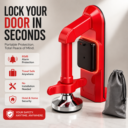 Portable Security Door Stopper Lock with Alarm