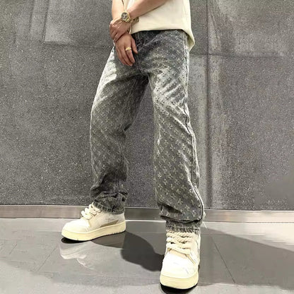 ORION JACQUARD DENIM JEANS