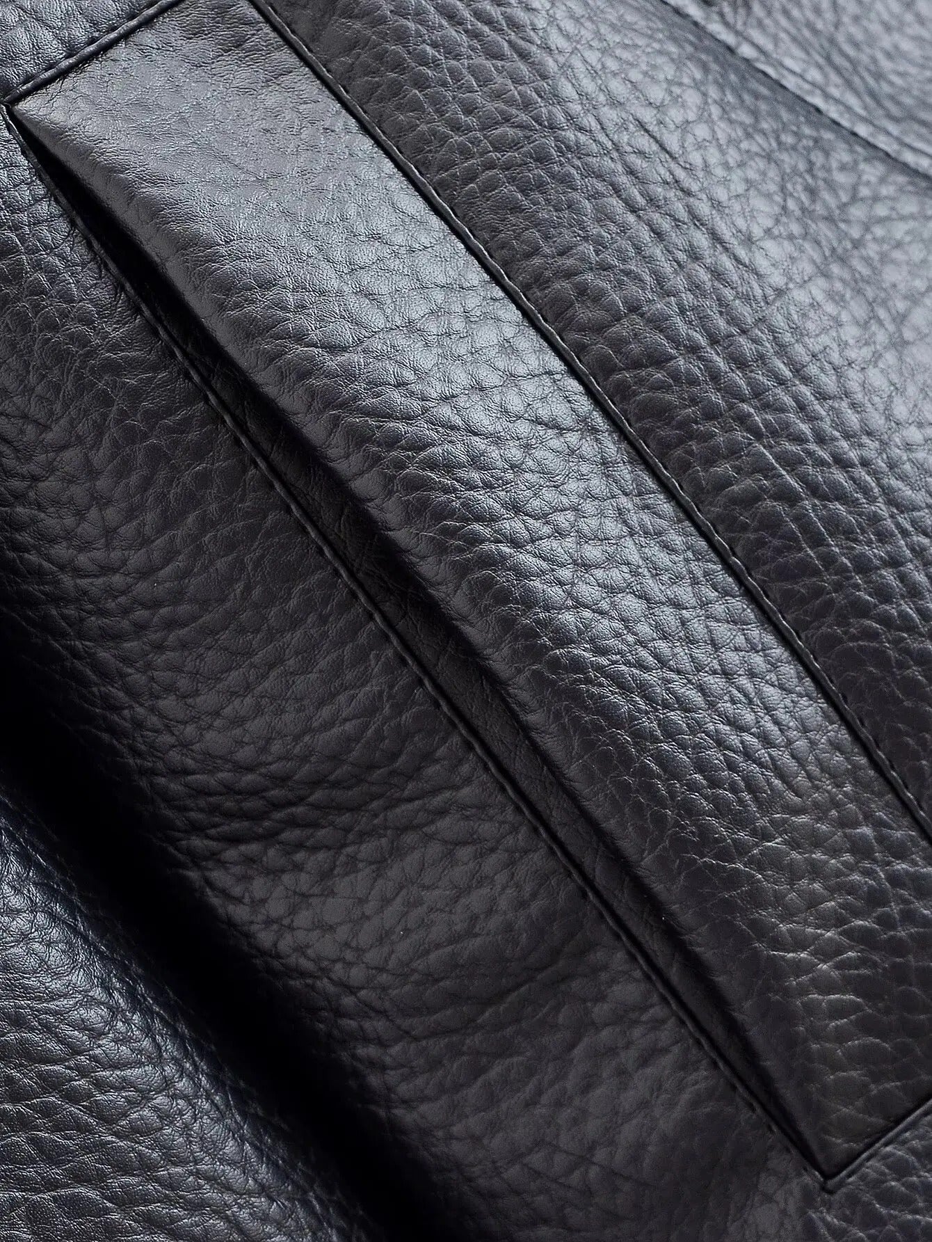 Carla asymmetrical leather jacket