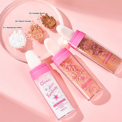 Fairy Highlight Pat Powder Brightening Pearlescent Full Body Contouring Powder Natural Three-Dimensional Contouring