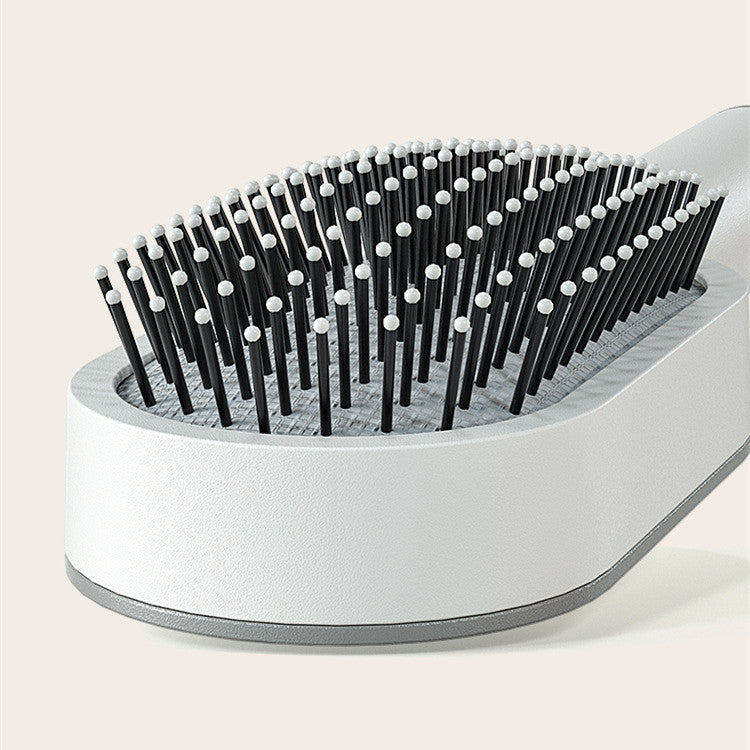 Self-Cleaning Hair Brush for Women – Anti-Static, Scalp Massage, Hair Loss Prevention