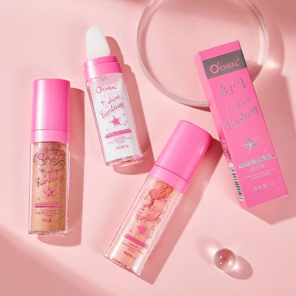 Fairy Highlight Pat Powder Brightening Pearlescent Full Body Contouring Powder Natural Three-Dimensional Contouring