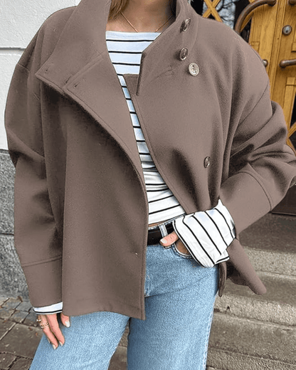 Elegant Rosalia jacket with stand-up collar