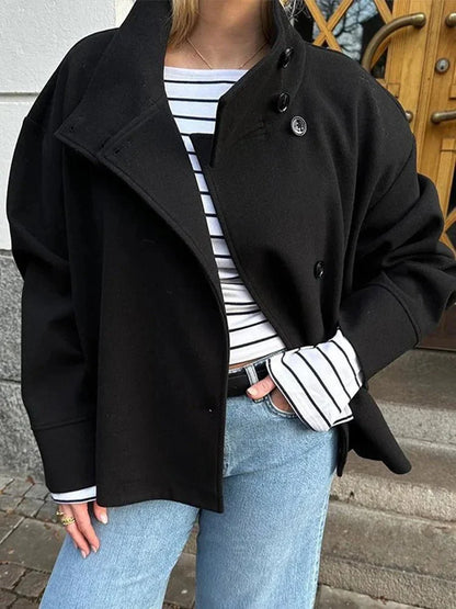 Elegant Rosalia jacket with stand-up collar