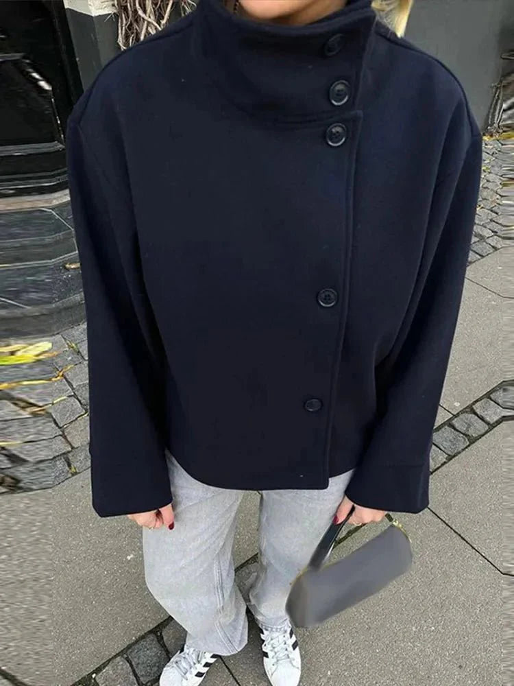 Elegant Rosalia jacket with stand-up collar