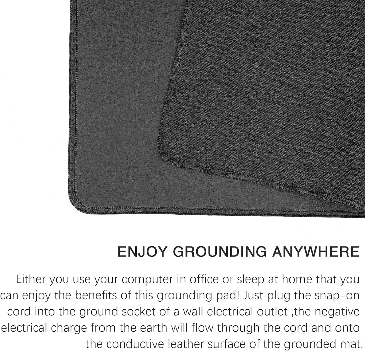 Experience Ultimate Comfort and Wellness with Our Grounding Mat and 15Ft Grounding Cord - Perfect for Sleep, Work, and Pets (23.6 x 13 inches)