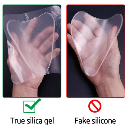 Reusable Silicone Anti-Wrinkle Chest Pads - Self-Adhesive Lift Patches for Neck and Chest Care