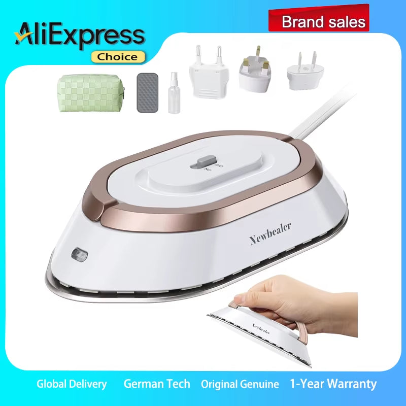 300W Electric Iron Mini Clothes Dryer Travel Dual-Voltage Dryer Ceramic Based Iron Clothing Wrinkle Remover