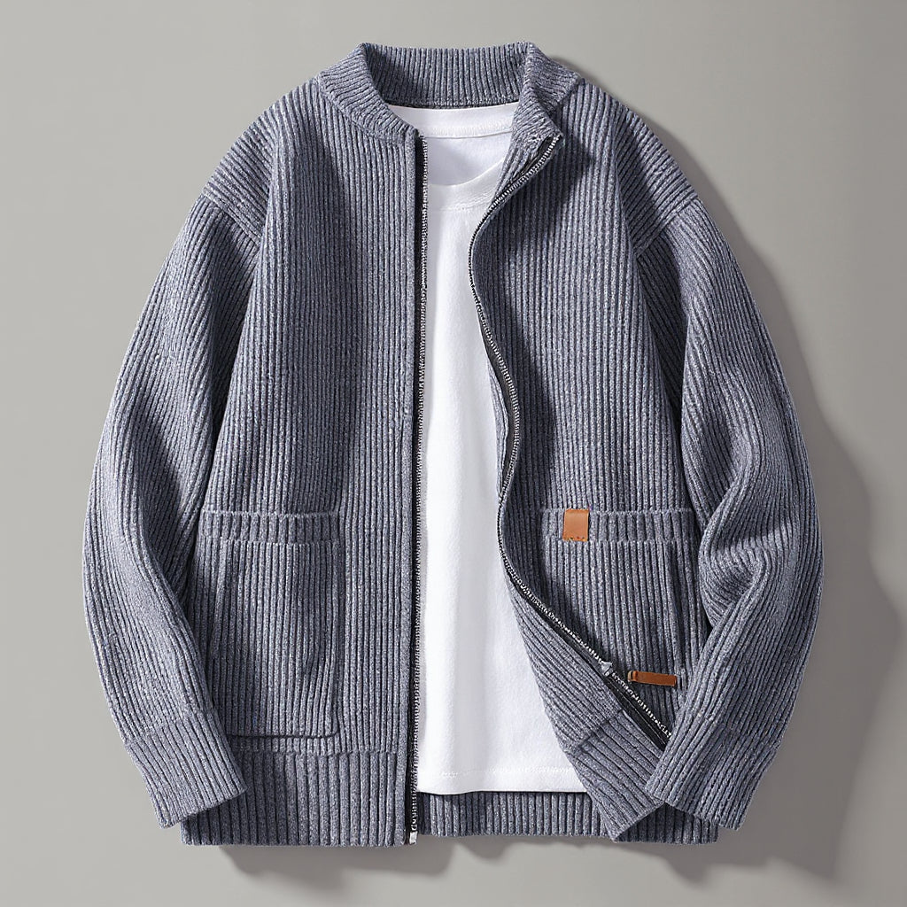 Charlie Ribbed Knit Cardigan