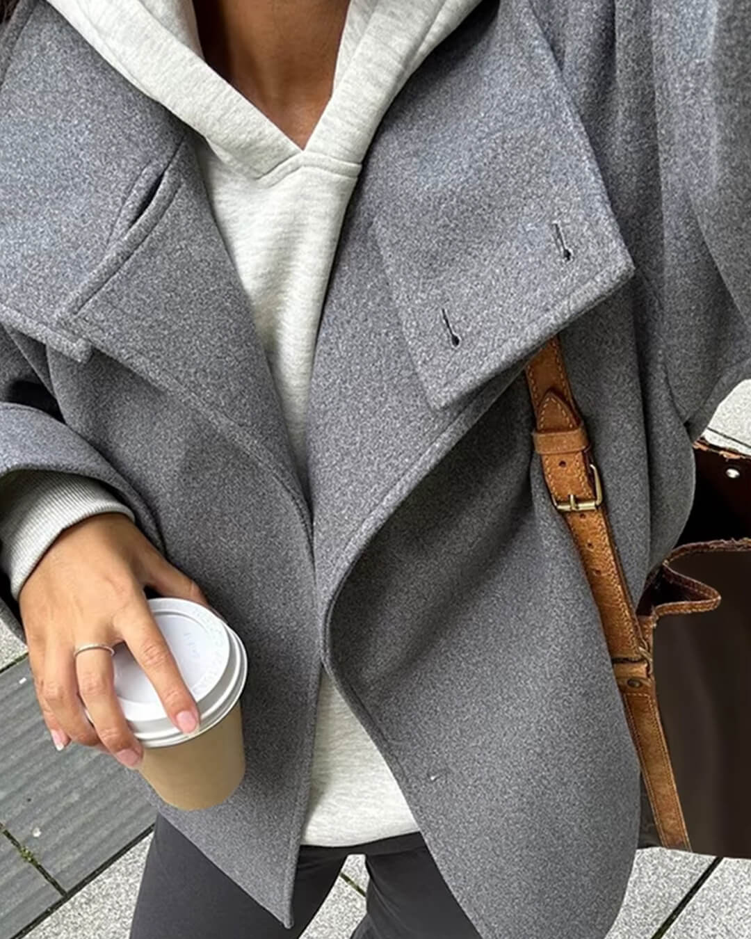 Elegant Rosalia jacket with stand-up collar
